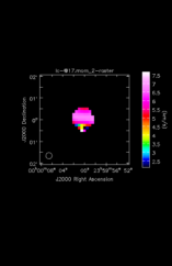 Hydrogen Cyanide Moment 2 map of Source Ori-KL