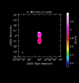 Acetone Moment 2 map of Source CHI-Cyg