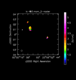 Acetone Moment 2 map of Source CHI-Cyg