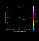 Ethyl Cyanide Moment 1 map of Source CHI-Cyg