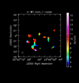 Unknown Moment 1 map of Source CHI-Cyg