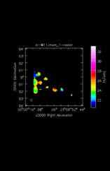 Methanol Moment 1 map of Source R-Cas