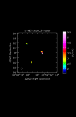 Hydrogen Cyanide Moment 2 map of Source R-Cas