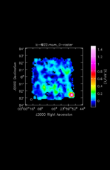 Silicon Mononitride Moment 0 map of Source R-Cas