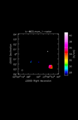 Silicon Mononitride Moment 1 map of Source R-Cas
