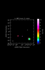 Silicon Mononitride Moment 2 map of Source R-Cas