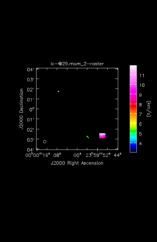 Silicon Mononitride Moment 2 map of Source R-Cas