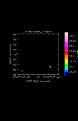 Unknown Moment 1 map of Source R-Cas
