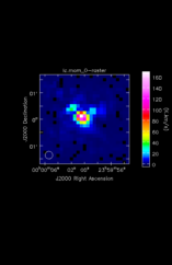 Silicon Monoxide Moment 0 map of Source R-Cas