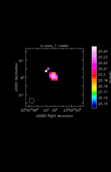 Silicon Monoxide Moment 1 map of Source R-Cas