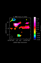 Acetone Moment 0 map of Source R-Cas