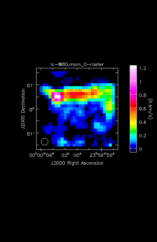 Hydrogen Cyanide Moment 0 map of Source R-Cas