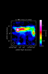 Hydrogen Cyanide Moment 0 map of Source R-Cas