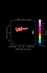 Hydrogen Cyanide Moment 2 map of Source R-Cas