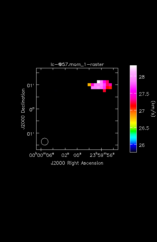 Silicon Mononitride Moment 1 map of Source R-Cas