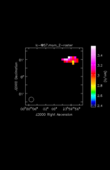 Silicon Mononitride Moment 2 map of Source R-Cas