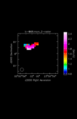 Silicon Mononitride Moment 2 map of Source R-Cas