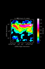 Silicon Mononitride Moment 0 map of Source R-Cas
