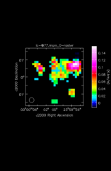 Silicon Mononitride Moment 0 map of Source R-Cas