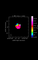 Silicon Monoxide Moment 1 map of Source R-Cas