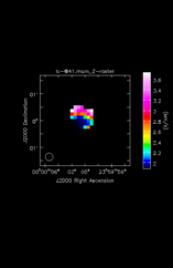 Silicon Monoxide Moment 2 map of Source R-Cas