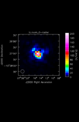 Silicon Monoxide Moment 0 map of Source R-Cas