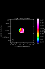 Silicon Monoxide Moment 1 map of Source R-Cas