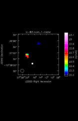 Unknown Moment 1 map of Source R-Cas