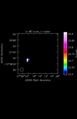 Unknown Moment 1 map of Source R-Cas