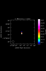 Unknown Moment 1 map of Source R-Cas