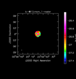 Carbon Monoxide Moment 1 map of Source IRC+10216