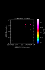 Ethylene Glycol Moment 1 map of Source W-Hya