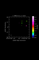 Ethylene Glycol Moment 2 map of Source W-Hya