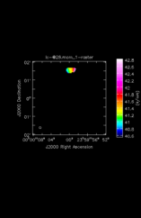 gauche-Ethanol Moment 1 map of Source W-Hya