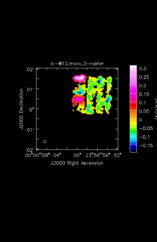 Methyl Formate Moment 0 map of Source W-Hya