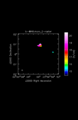 Cyanic acid Moment 2 map of Source W-Hya