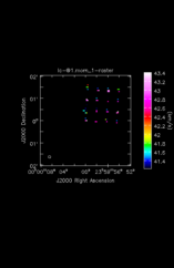 Silicon Monoxide Moment 1 map of Source W-Hya