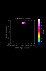 Hydrogen Cyanide Moment 2 map of Source W-Hya