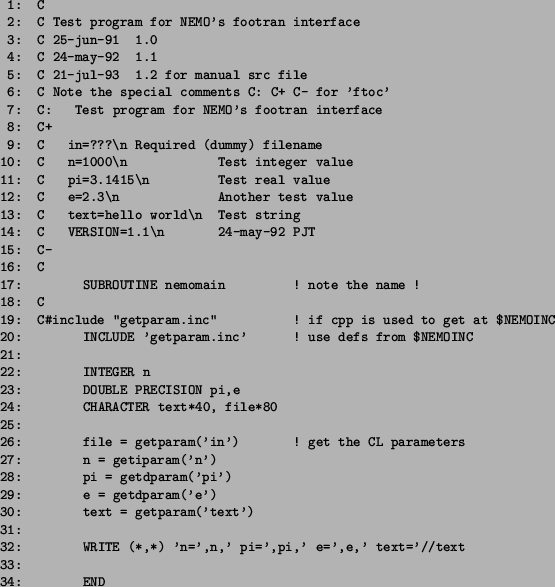 \begin{tabular}{\vert l\vert l\vert l\vert}\hline
Command & Syntax & Comments \\...
...iew & view [taskname] & edit task parameters in a keyfile\\ \hline
\end{tabular}
