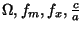$\Omega,M,R,b/a$
