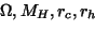 \begin{displaymath}
F = { M \over R_h^2 }
{ {(R_h+R_c)}^2 \over {(r+R_c)}^2 }
{ r \over R_h }
\end{displaymath}