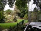 
the garden, the observatory (lecture hall is the glass wall on the right)
